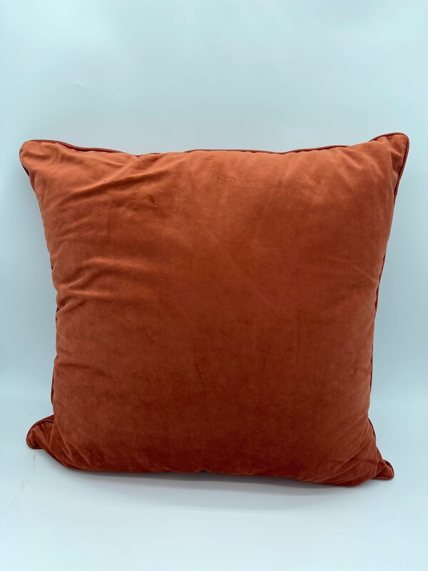 Orange velvet pillow 
x1 Available